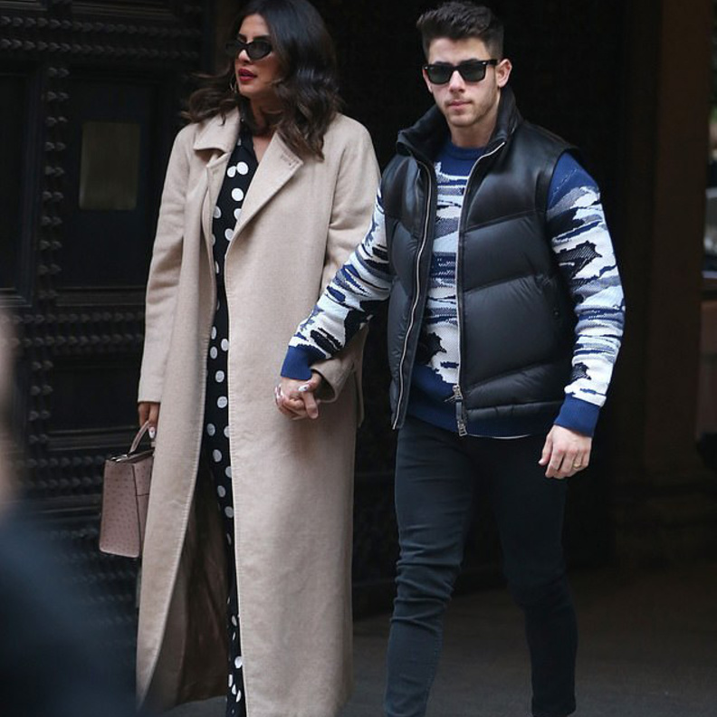 أحدث ظهور لبريانكا تشوبرا بصحبة زوجها نيك جوناس في ميلان في يوم عيد الحب