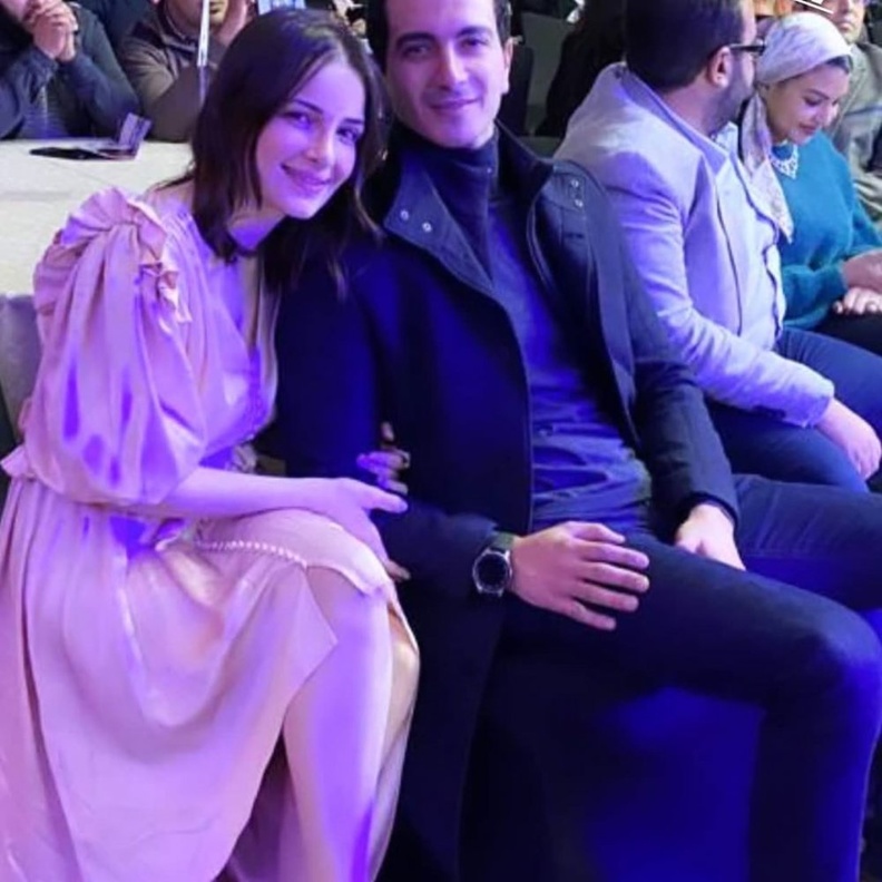 ابنة أصالة مع عريسها الجديد