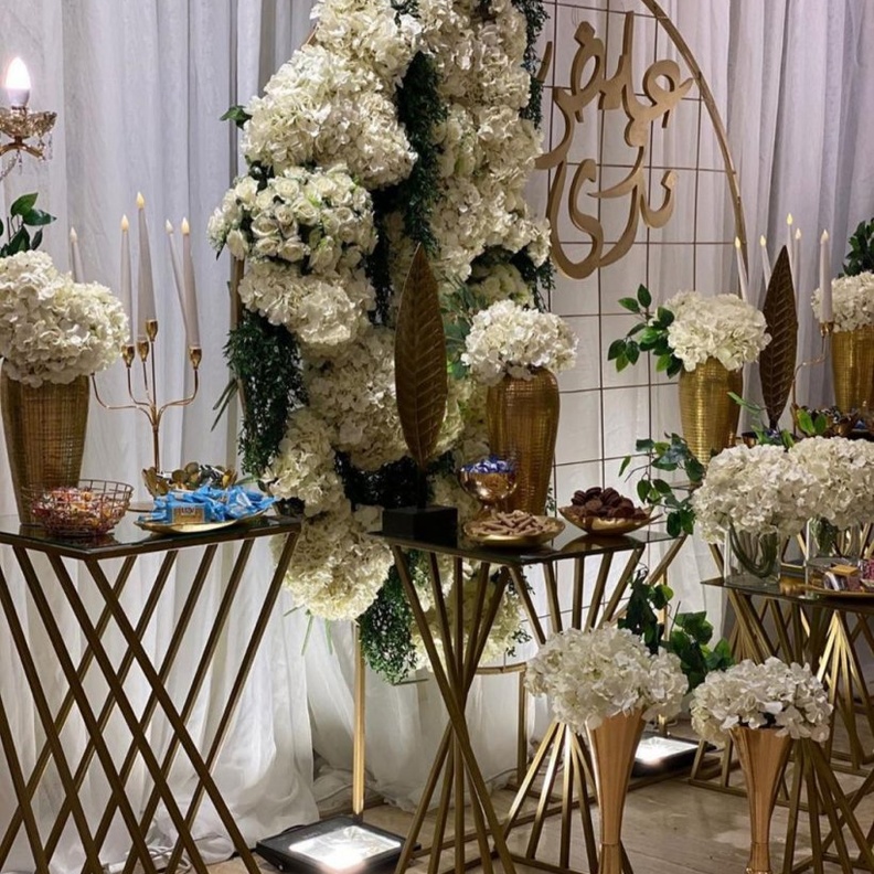 جانب من ديكورات الاعراس من منسقة الحفلات بدور الحربي