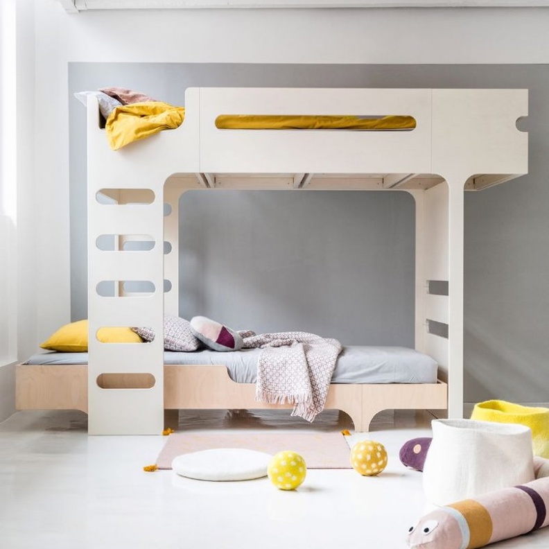 تصميم الخزائن مع السرائر الطابقية لغرف الأطفال