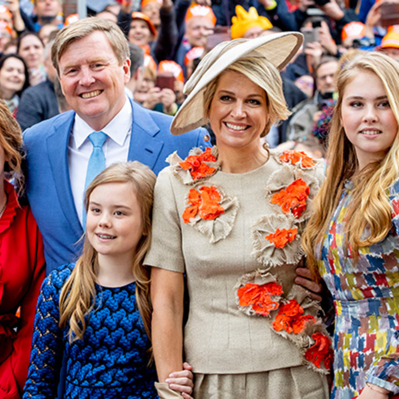 ملك هولندا مع زوجته الملكة ماكسيما 