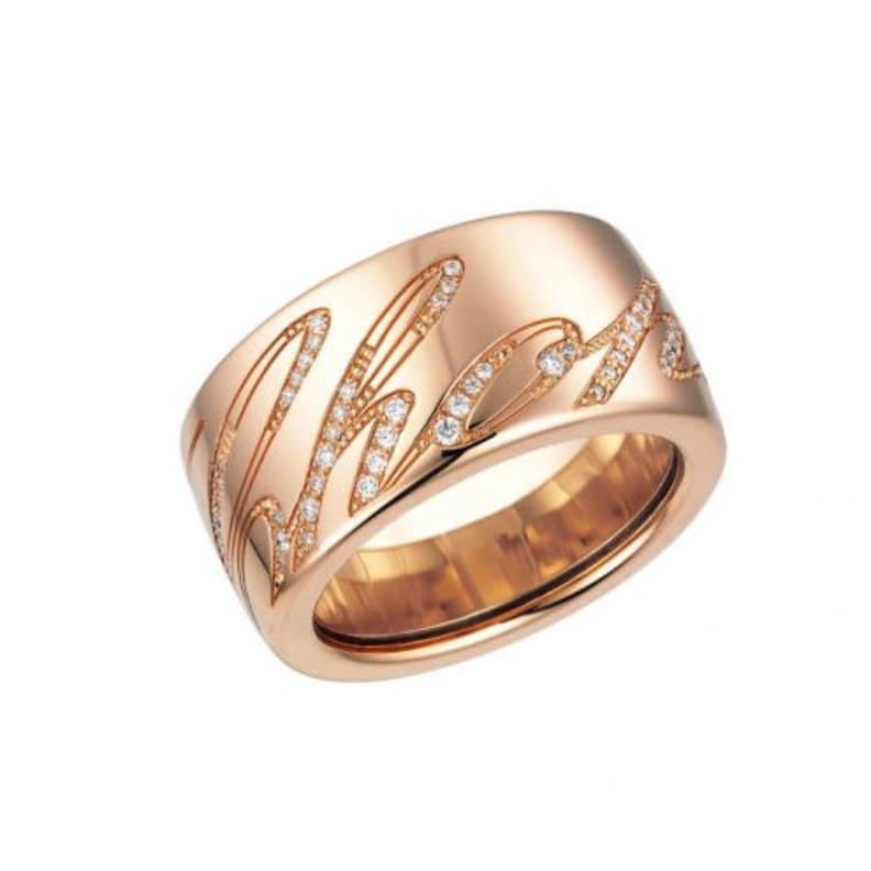 خاتم ذهب وردي