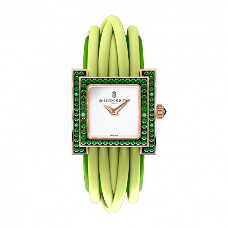 ساعات نسائية بالأحجار الكريمة الملونة