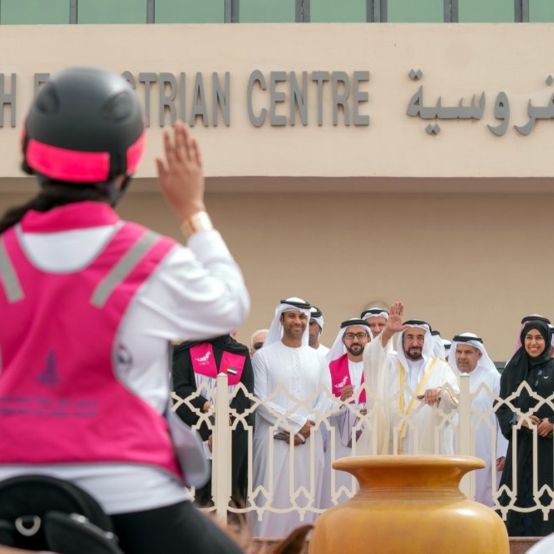  انطلاق المسيرة العاشرة لفرسان القافلة الوردية