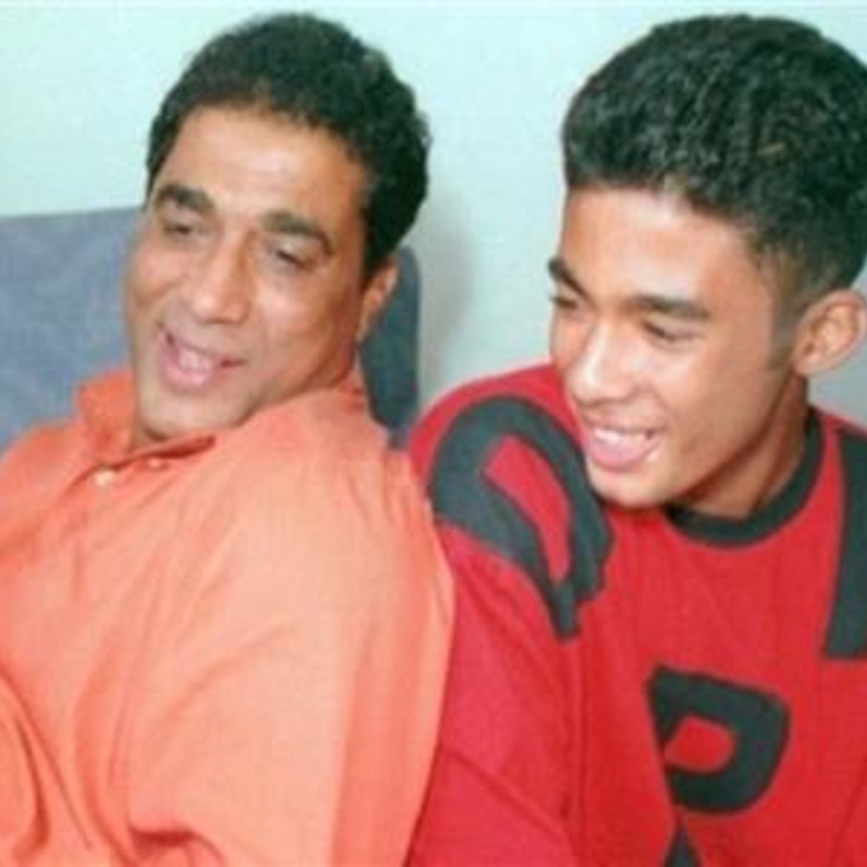 احمد زكي وابنه هيثم 