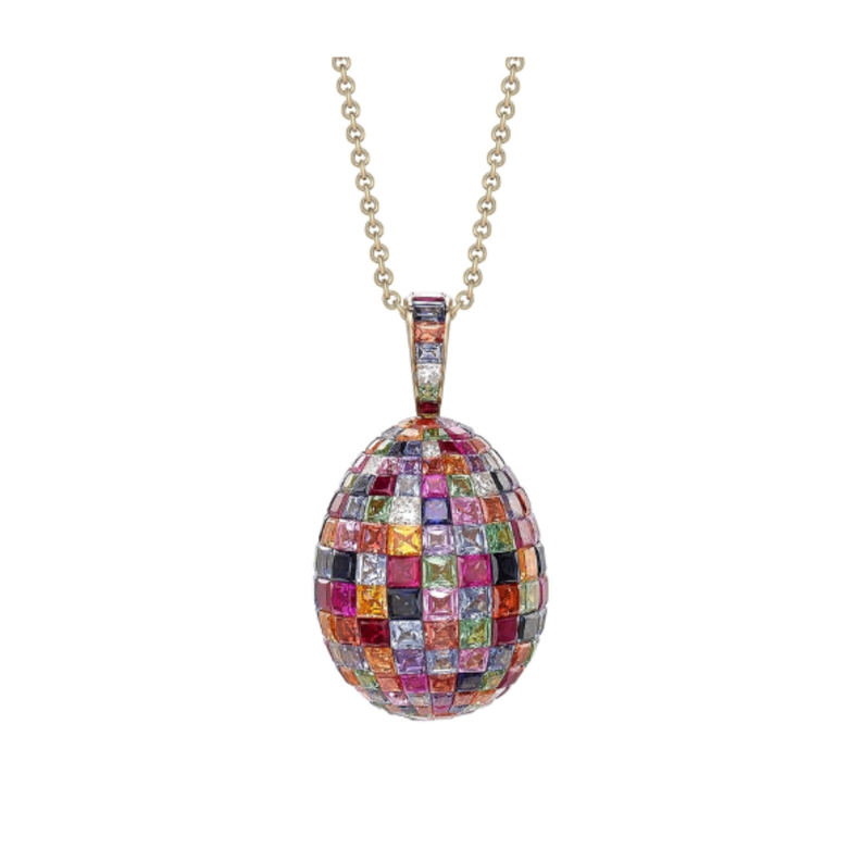 سلاسل ذهب بأحجار كريمة