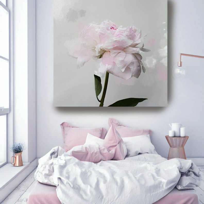 أحواض النباتات الخضراء مع الشموع العطرية لديكورات غرفة نوم حالمة ورومانسية