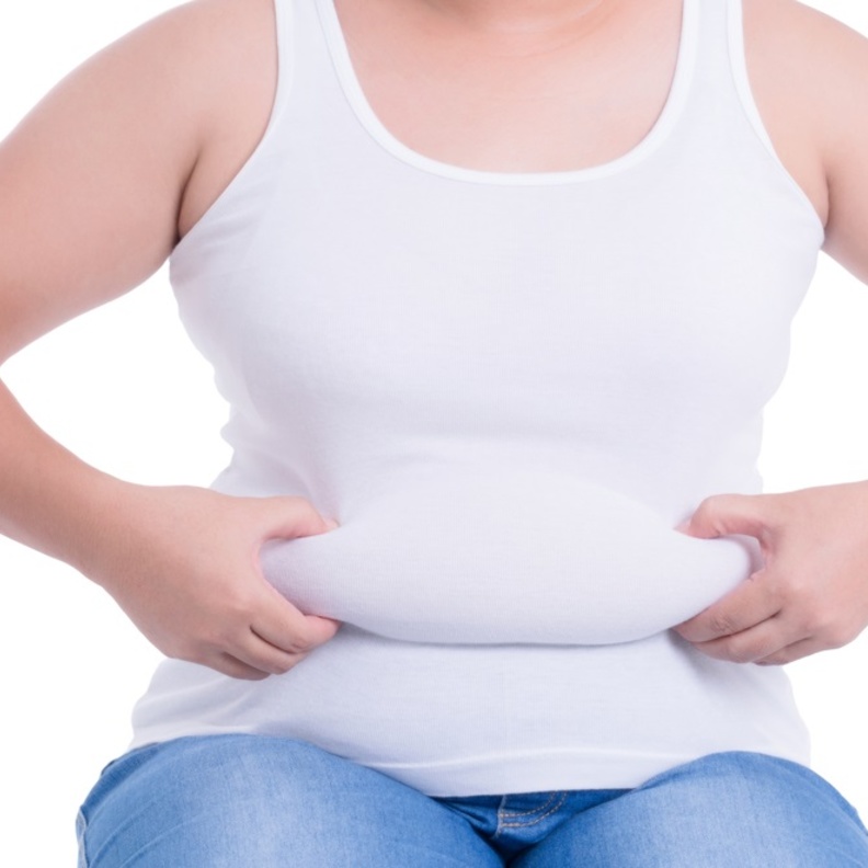 اسباب دهون البطن المزعجة عند النساء