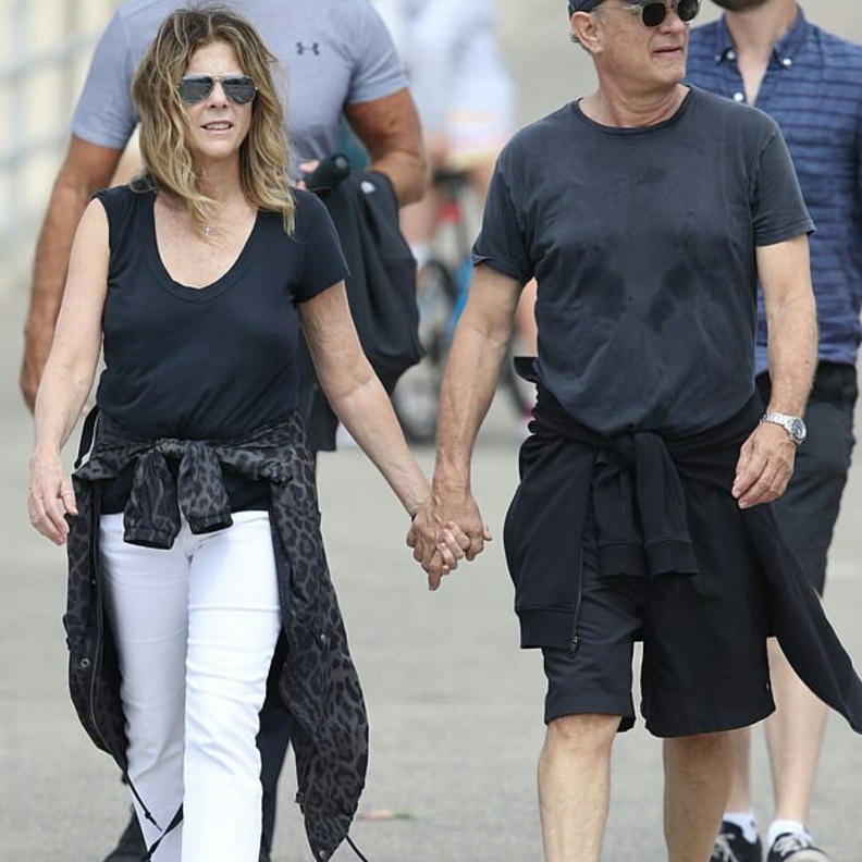 توم هانكس و زوجته ريتا 