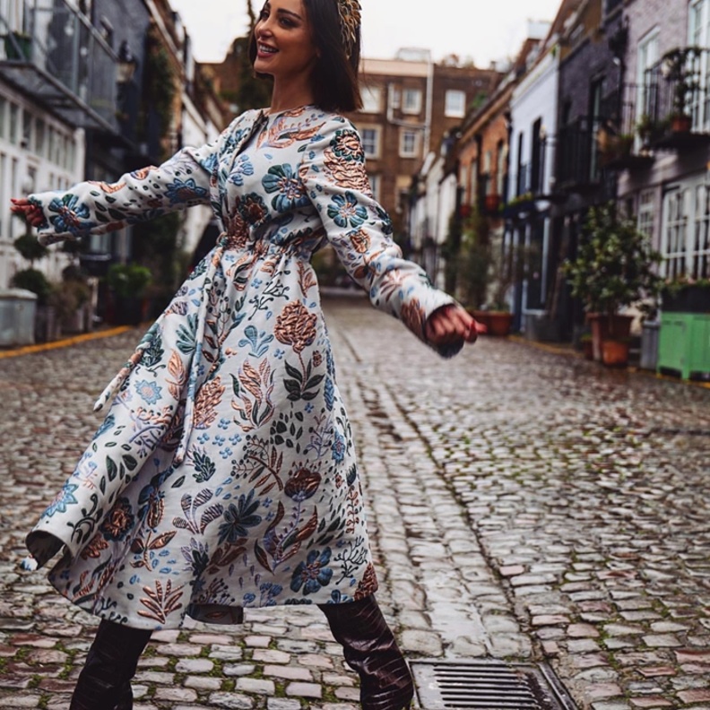 تغيرات ملفتة في إطلالات بسمة بوسيل مع الفساتين المنقوشة