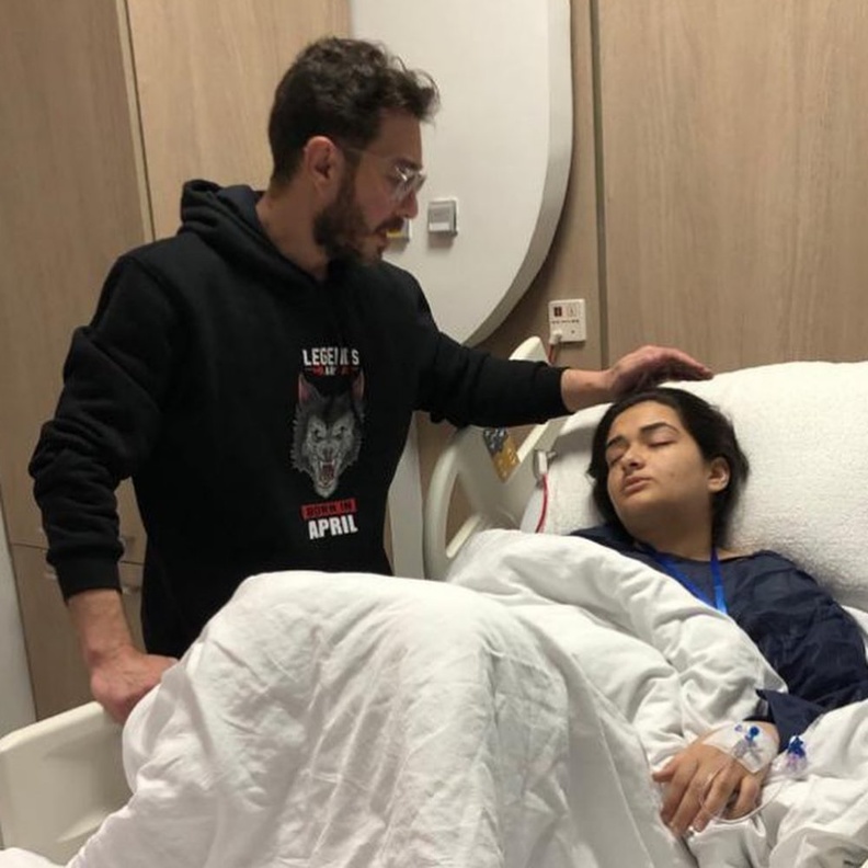 أحمد زاهر وابنته