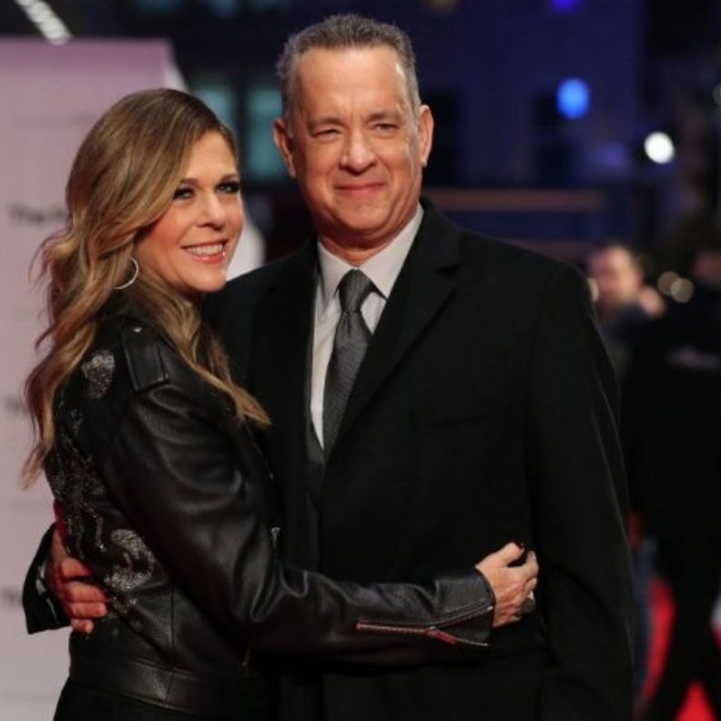 توم هانكس و زوجته ريتا ويلسون 