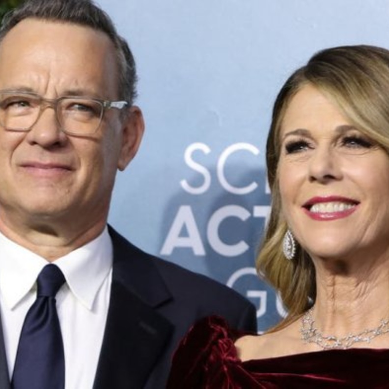 توم هانكس وزوجته