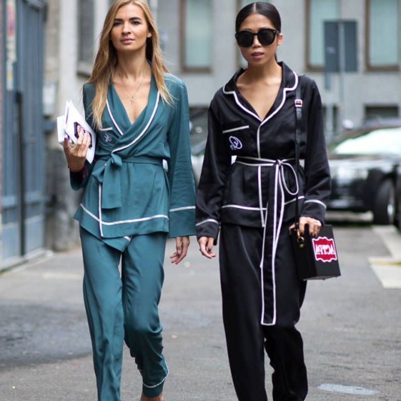 البيجاما المزيّنة بالريش