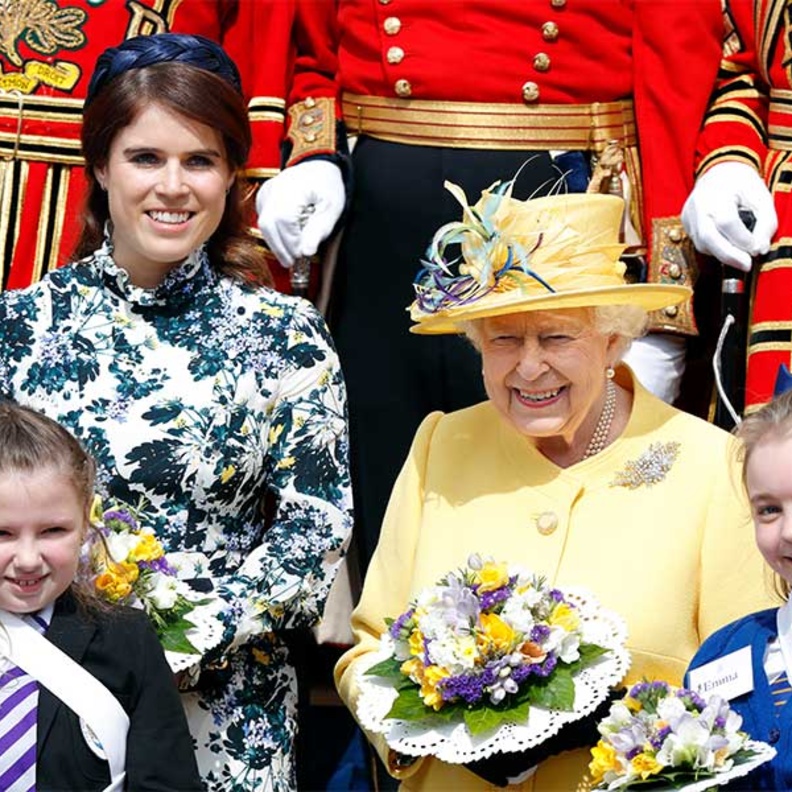ملكة بريطانيا والأميرة يوجين