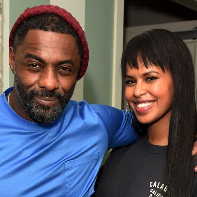 إدريس ألبا وزوجته