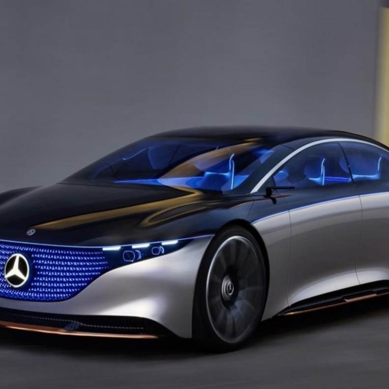 تصميم مميز لسيارة مرسيدس الكهربائية