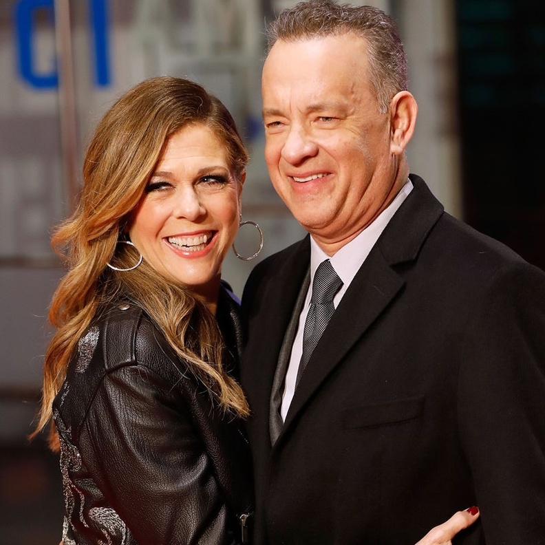 توم هانكس وزوجته