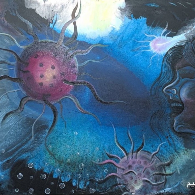 مقابلة مع الفنانة التشكيلية منيرة السليم.