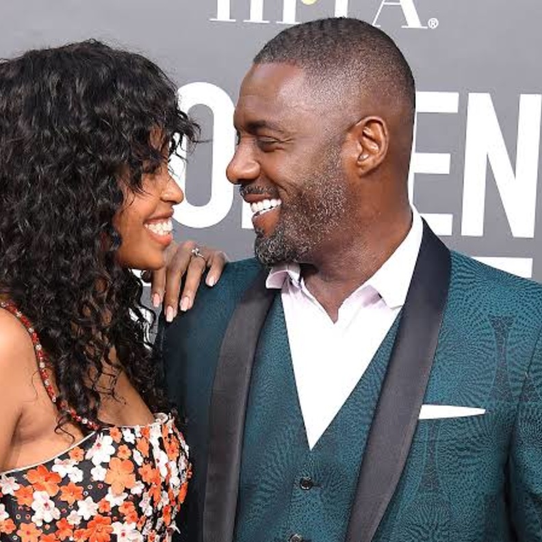 إدريس إلبا و زوجته سابرينا 