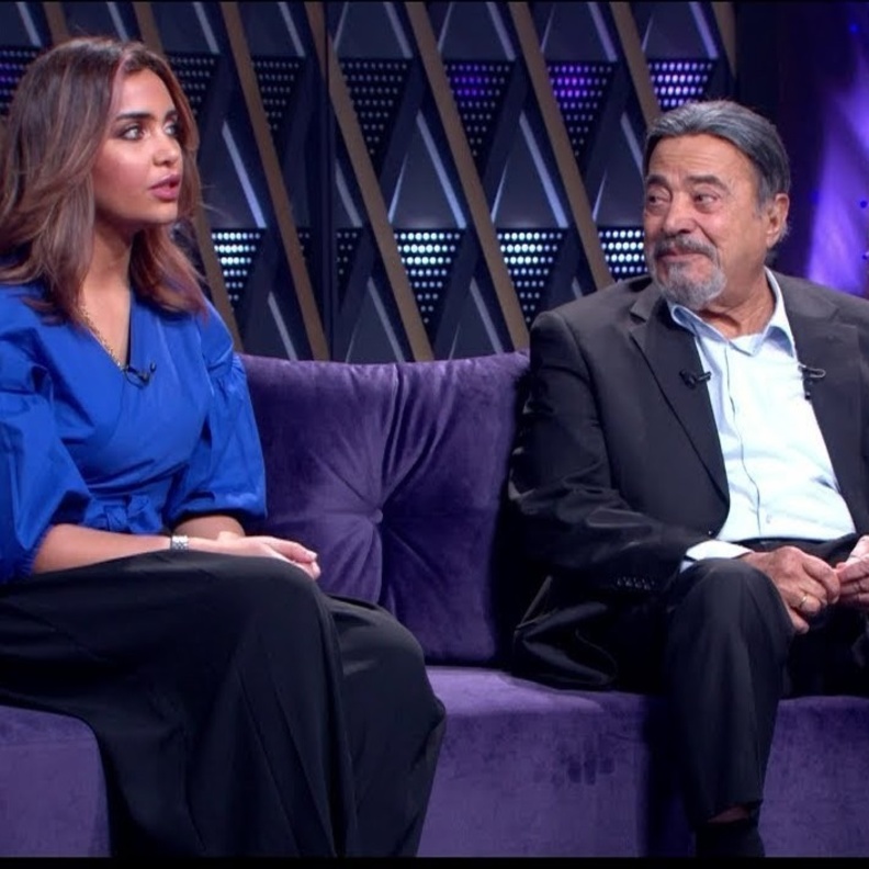 يوسف شعبان وابنته 