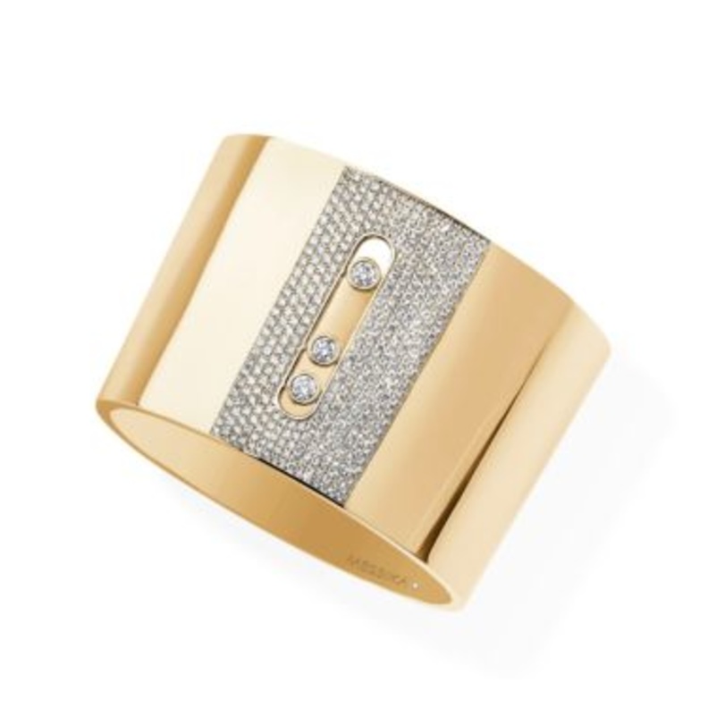  سوار ذهب عريض مرصع بالألماس من Messika