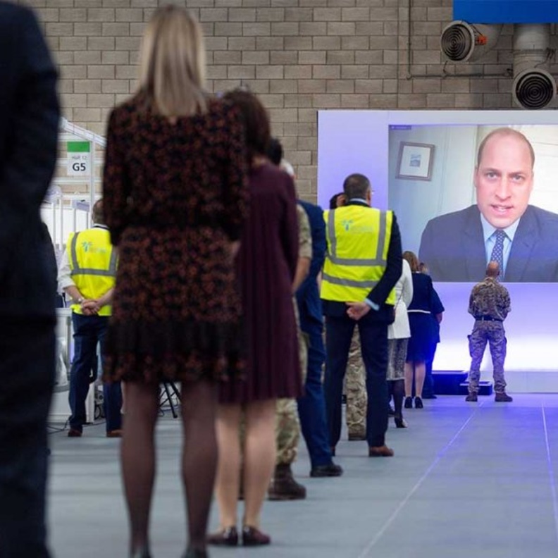 دوق كمبريدج يفتتح مستشفى جديد عن بعد باستخدام خاصية مكالمات الفيديو