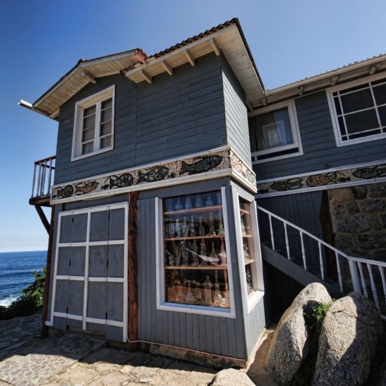  احد منازل بابلو نيرودا في تشيلي