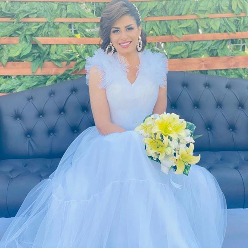  فستان الفنانة منة فضالي