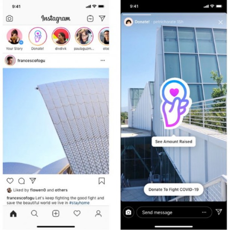 انستقرام تقدم طريقة جديدة تتيح للمستخدمين جمع التبرعات لصالح المنظمات غير الربحية عبر ميزة البث المباش