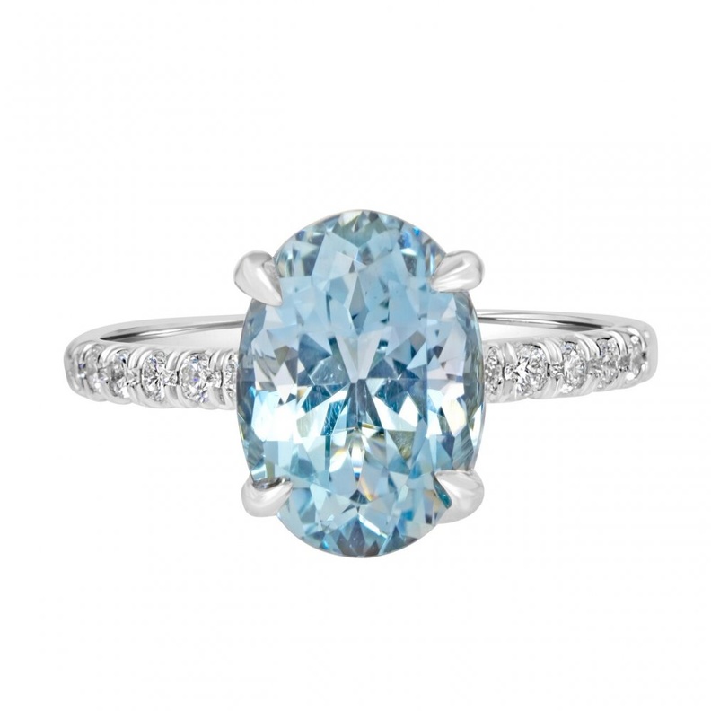 Aquamarine Engagement Ring