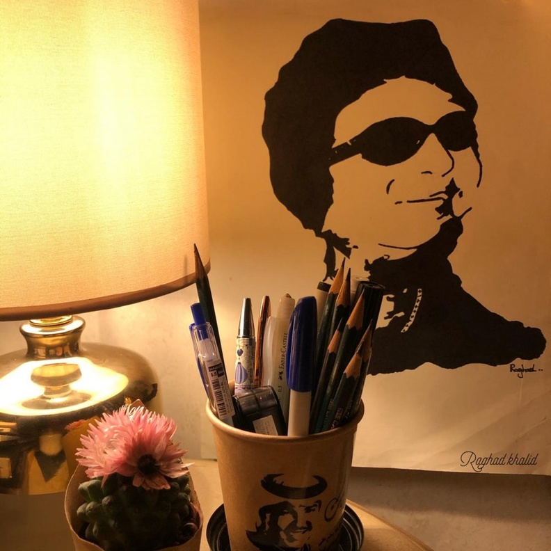  احدى اعمال الرسامة السعودية رغد خالد