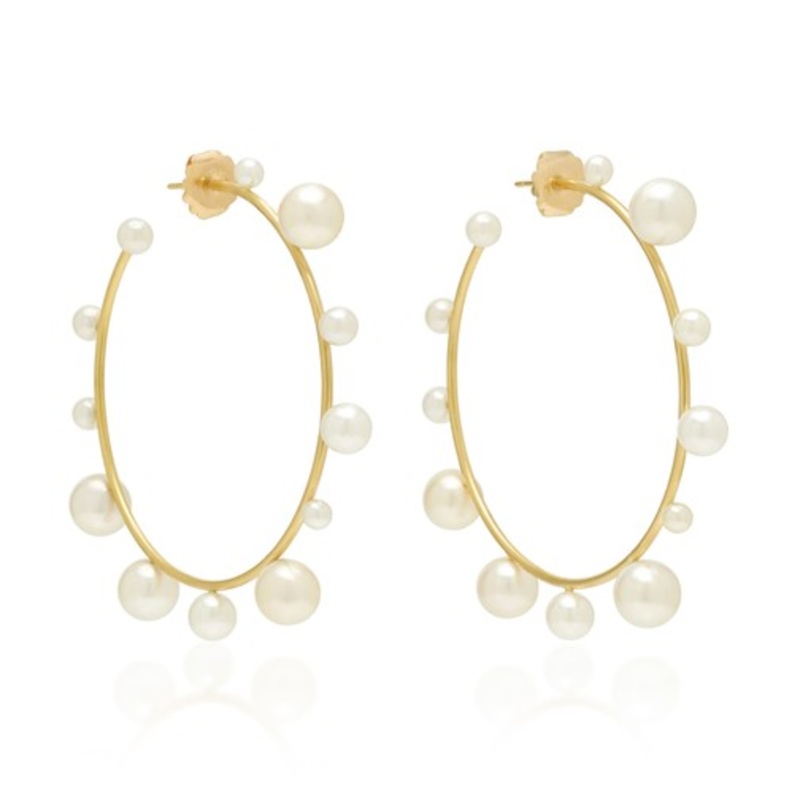 اقراط ذهب ولؤلؤ من Irene Neuwirth