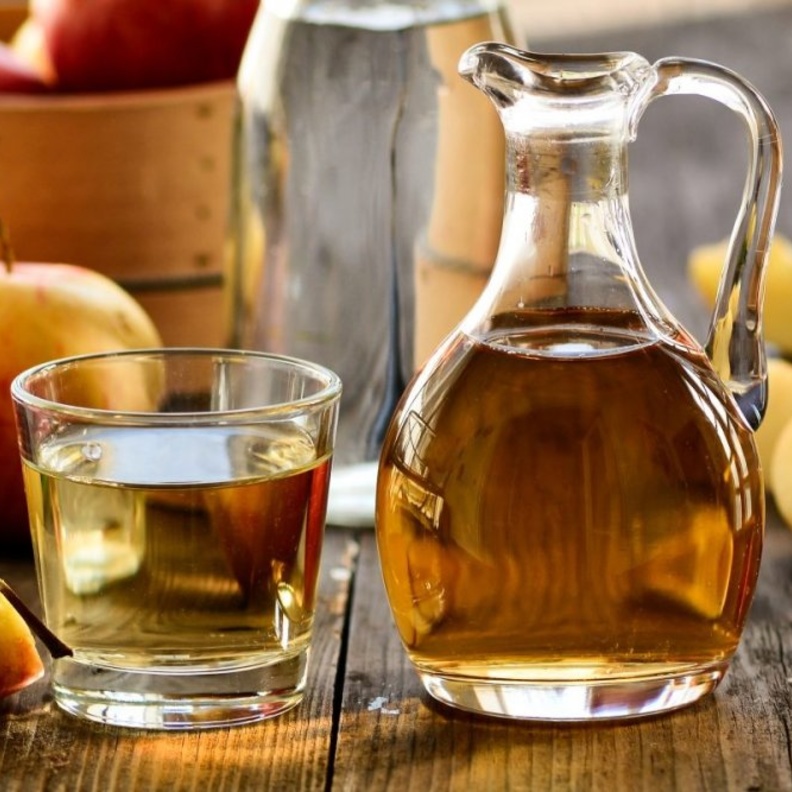  شرب خل التفاح على الريق