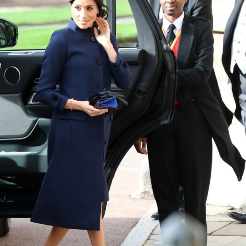 ميغان ماركل حاولت إخفاء حملها بإختيار هذا المعطف من ماركة جيفانشي