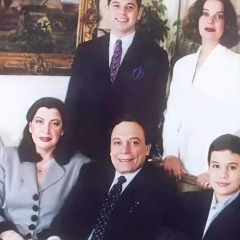 عادل امام وزوجته 