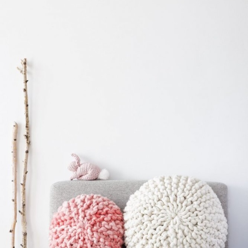  صنع وسائد من الصوف 