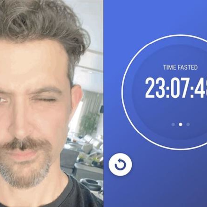 هريثيك روشان يصوم لمدة 23 ساعة