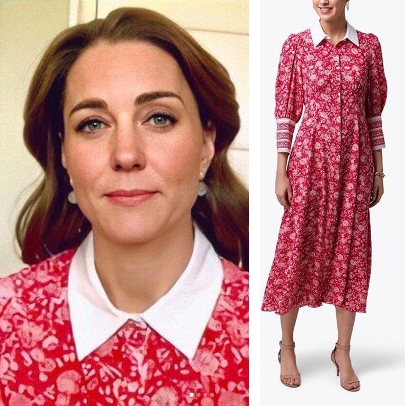  كيت ميدلتون تتألق بأجمل الأزياء من الحجر المنزلي