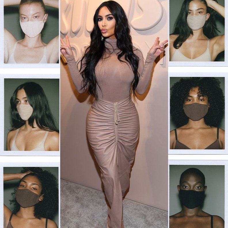  صور اقنعة الوجه للوقاية من فيروس كورونا بتوقيع كيم كارداشيان نفذت بعد 30 دقيقة من طرحها