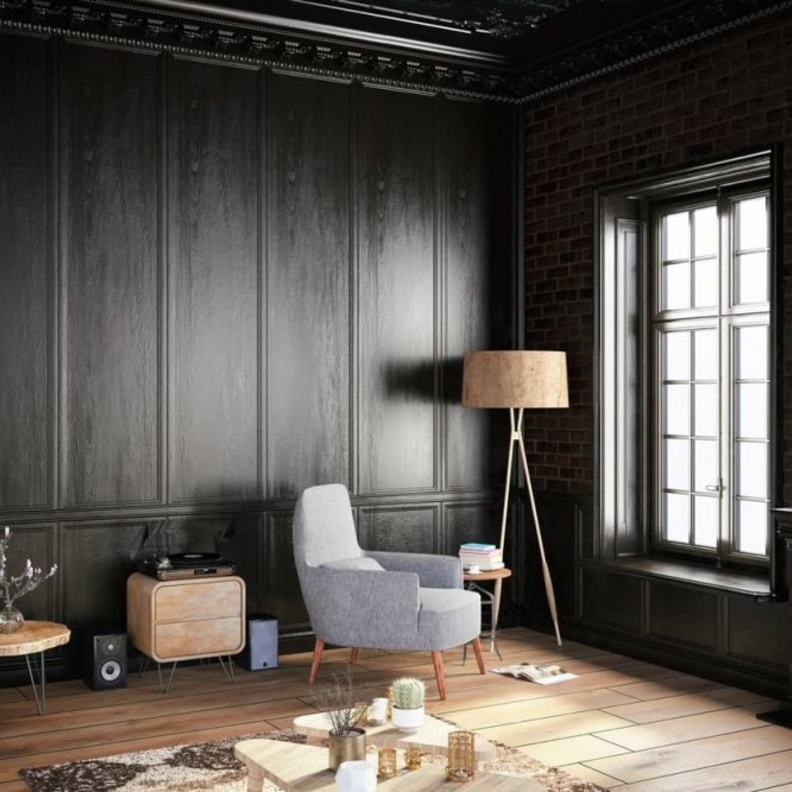 الأسود بغموضه وجماله في ديكورات المنازل