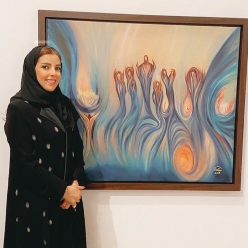 التشكيلية مضاوي الباز تطلق مبادرة موهوبين ضاوي لدعم المواهب الفنية الوطنية