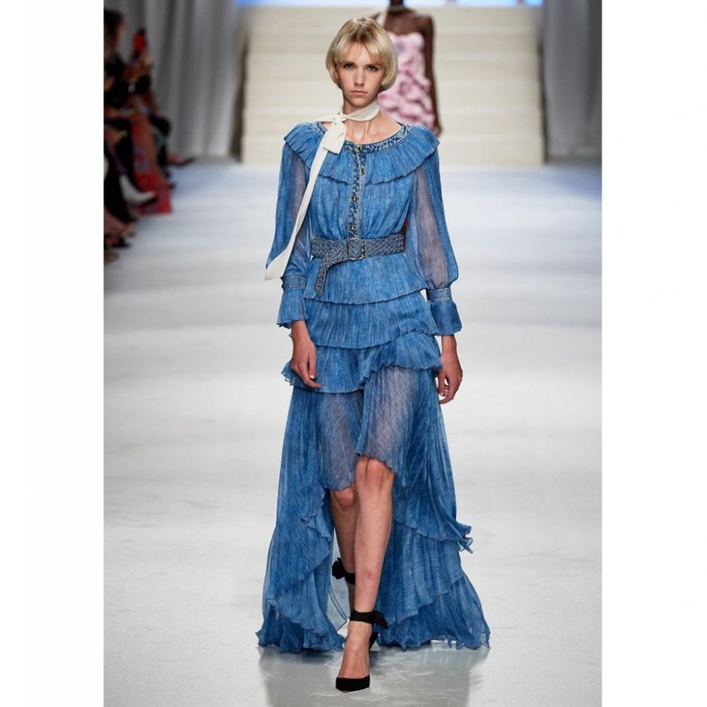  فستان كشكش من Philosophy di Lorenzo Serafini