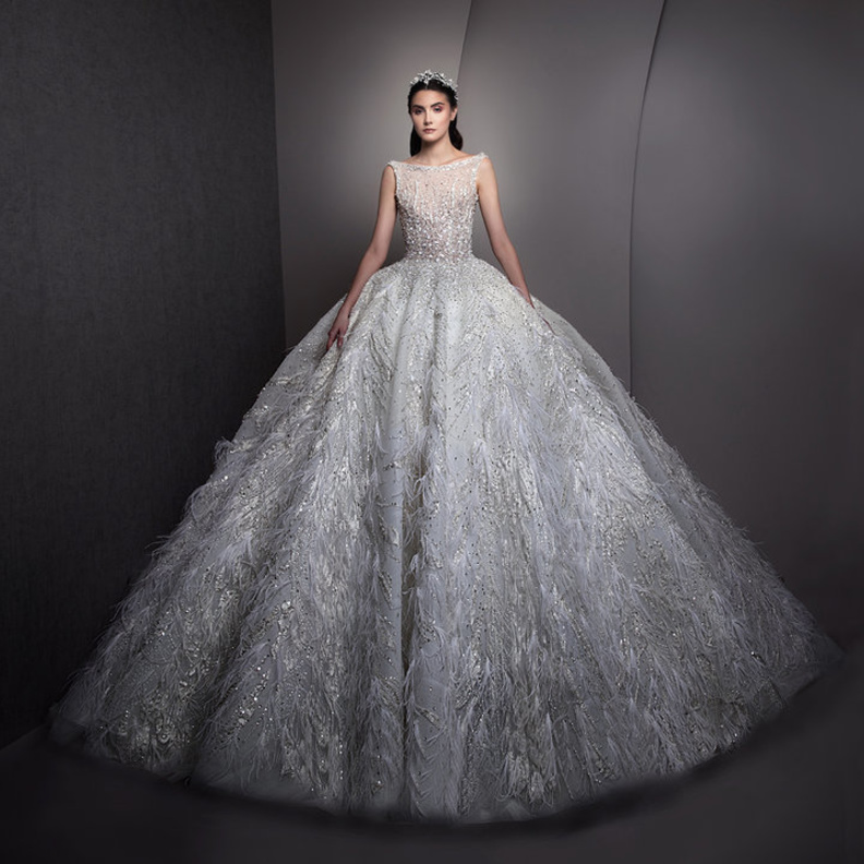 اجمل فساتين الزفاف المنفوشة Ball Gown من مجموعة زياد نكد 