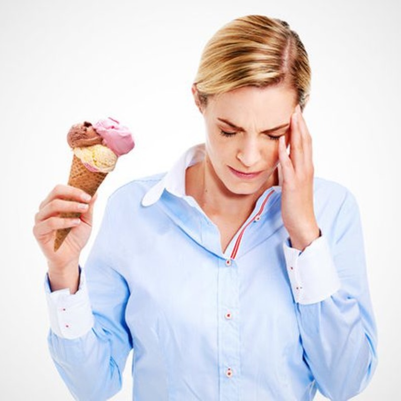  تجمد الدماغ هو صداع الآيس كريم