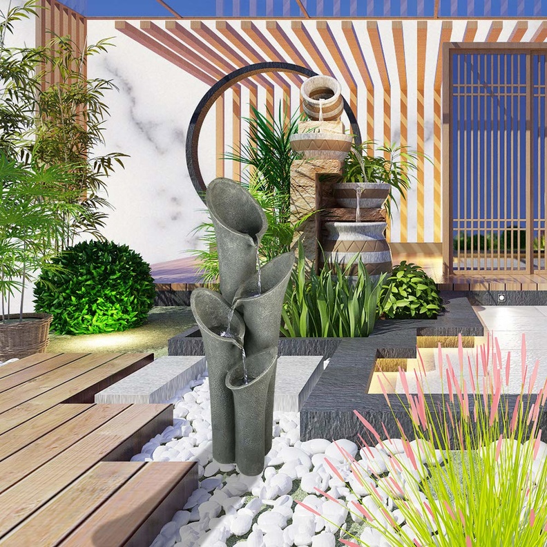 تصميم بحرة مودرن لحديقة منزلك