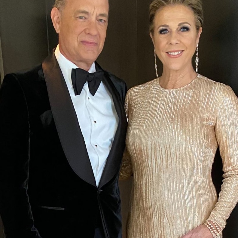 توم هانكس و زوجته ريتا ويلسون 