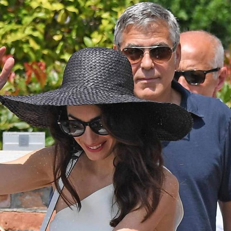 جورج وأمل كلوني في فينسيا الايطالية