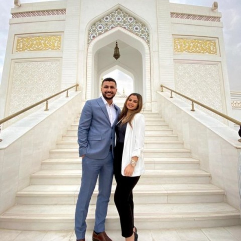 منة عرفة وعلي غزلان 