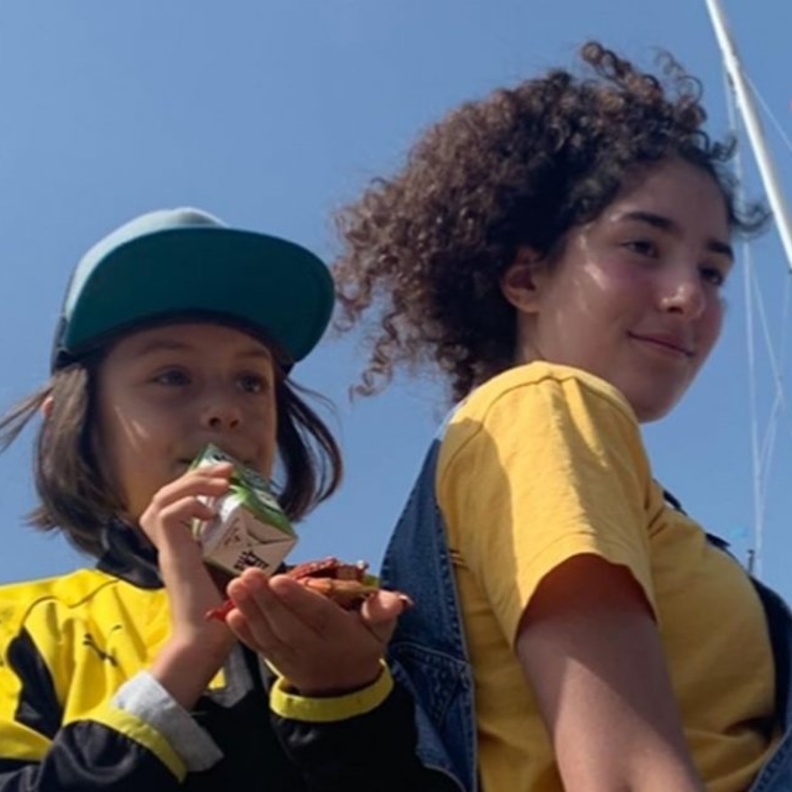 لينا الفيشاوي واخيها تيتوس 